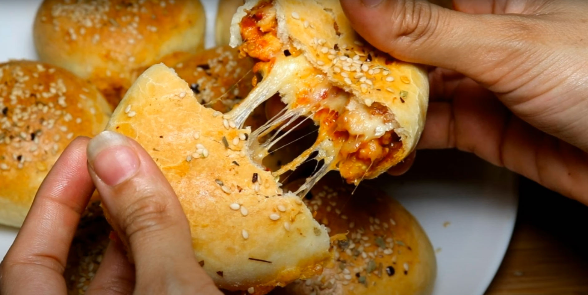 Pizza Buns Recipe by kids lunch box
